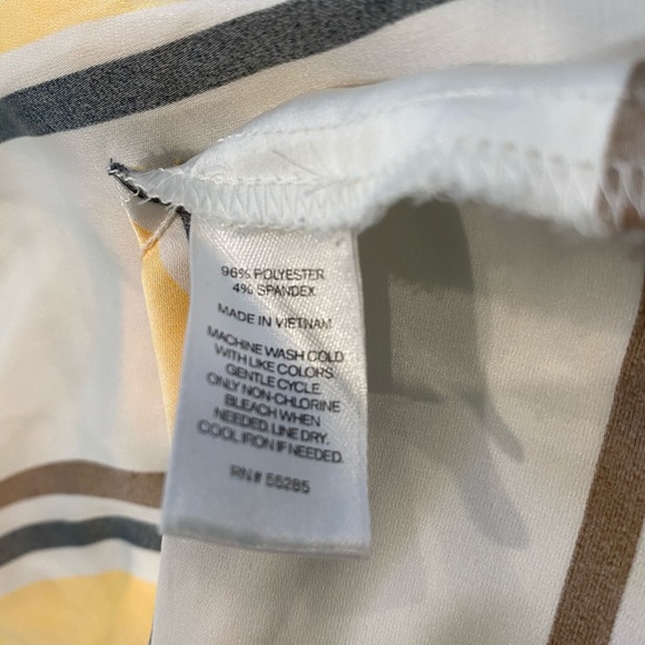 Dressy Striped Zip-Front Shirt - Picture 6 of 6